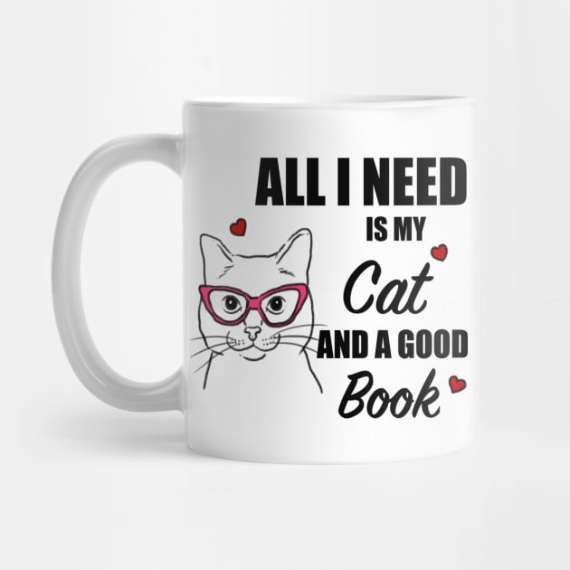 Cats and Books, Cat Lover, Book Lover by sockdogs